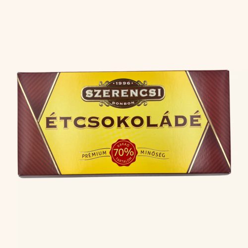 Szerencsi étcsokoládé 70% kakaótartalommal 200g